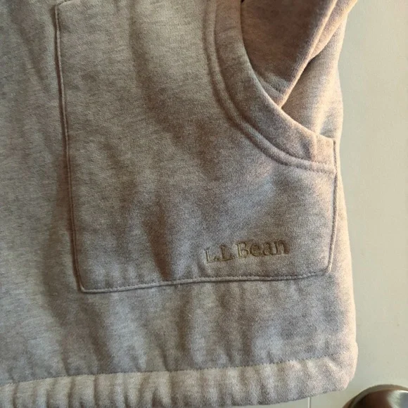 L.L.Bean 1912 Sherpa-Lined Cardigan Jacket – Oatmeal Heather – Small - Picture 4 of 8